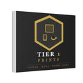 Tier 1 Prints Gold Logo Canvas Wall Art