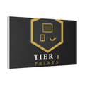 Tier 1 Prints Gold Logo Canvas Wall Art