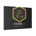 Tier 1 Prints Gold Logo Canvas Wall Art